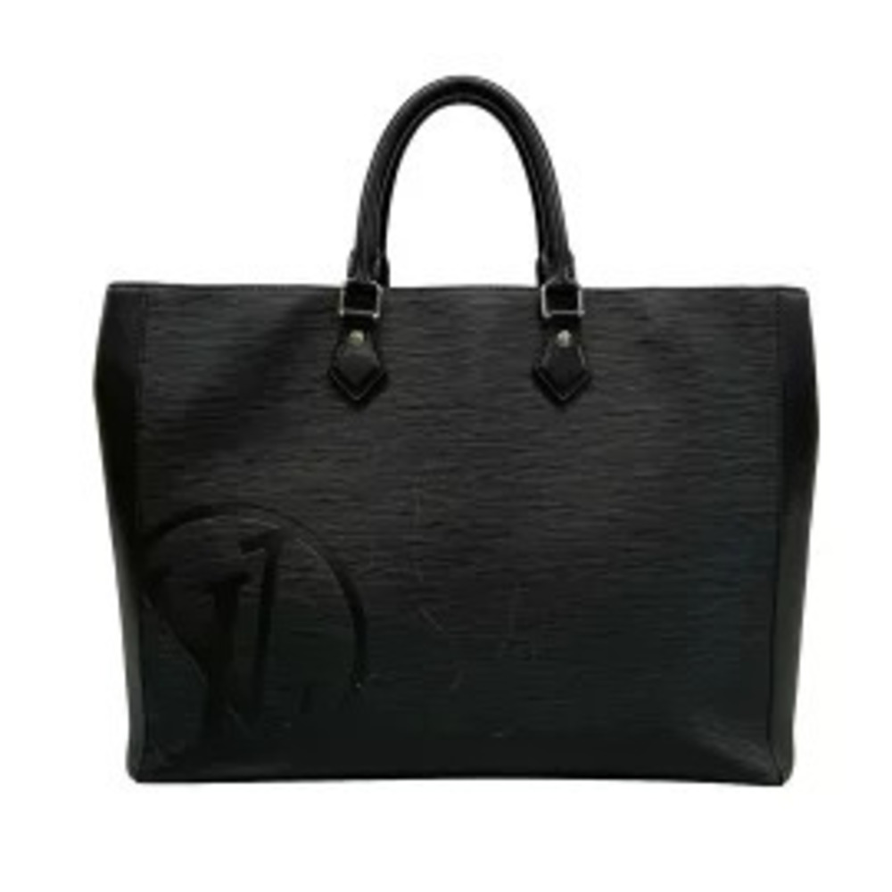 LOUIS VUITTON Grand Sac Tote Bag Noir Black Leather Cowhide